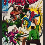 پوستری با ابعاد 60x40 یا 70x40 سانتی‌متر از جلد کمیک "The Amazing Spider-Man Annual #1 King-Size Special" که اسپایدرمن را در حال مبارزه با شش شرور خود، شامل دکتر اختاپوس، سندمن، کراون شکارچی، میستریو، ولچر و الکترو، نشان می‌دهد. عناوین "KING-SIZE SPECIAL", "THE AMAZING SPIDER-MAN" و "THE SINISTER SIX" در پوستر دیده می‌شوند.