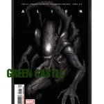 پوستری با ابعاد 60x40 یا 70x40 سانتی‌متر از جلد کمیک "Alien Vol 6" که یک زنومورف (بیگانه) با پوست خاکستری تیره، دندان‌های تیز و زبان بیرون زده‌اش را در پس‌زمینه‌ای کاملاً سیاه نشان می‌دهد. عنوان "ALIEN" در بالای پوستر و لوگوی "MARVEL" در پایین دیده می‌شوند.