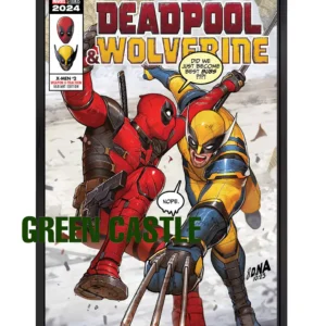 ددپول, Deadpool, ولورین, Wolverine, مارول, کمیک, پوستر, فیلم 2024, ابرقهرمان, اکشن, طنز, هنر دیواری, 60x40, 70x40